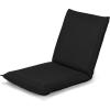 imageGiantex Floor Chair with Back Support 6 Adjustable Position Folding Sleeper Bed Video Game Chairs for Meditation Reading Watching TV Floor Gaming Chair BlackBlack