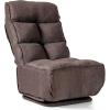 imageGiantex Folding Floor Gaming Chair 360Degree Swivel Lazy Sofa Floor Chair w 6 Adjustable Positions Tufted Linen Cushion Video Gaming Chair for TV Reading Foldable Floor Sofa Coffee