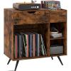 imageGiantex Large Record Player Stand