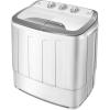 imageGiantex Portable Washing Machine 13lbs Washer and Spinner Combo SemiAutomatic Laundry Clothes Machine Compact Twin Tub Mini Washer for Apartment Camping Dorms RVGrayWhite