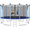 imageGiantex Trampoline for Kids Adults ASTM Approved 8 10 12 14 15 16Ft Big Trampoline with Ladder Thickness Steel Pipes WearResistant All Weather Outdoor Large Recreational Trampoline with Net16Ft 6 Legs