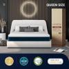 imageGiantex 10 Inch Queen Size Gel Memory Foam Mattress wJacquard Cover RollUp Mattress in a Box Fatigue Relief ampamp Motion Isolation CertiPURUS Certified