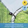 imageGiantex 185ft Large Metal Chicken Coop Walkin Chicken Coops Hen Run House Shade Cage with Waterproof and Sun Protection Cover for Outdoor Backyard Farm Use Poultry Cage 185 x 92 ft FlatSpire