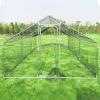 imageGiantex 185ft Large Metal Chicken Coop Walkin Chicken Coops Hen Run House Shade Cage with Waterproof and Sun Protection Cover for Outdoor Backyard Farm Use Poultry Cage 185 x 92 ft FlatSpire