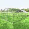imageGiantex 185ft Large Metal Chicken Coop Walkin Chicken Coops Hen Run House Shade Cage with Waterproof and Sun Protection Cover for Outdoor Backyard Farm Use Poultry Cage 185 x 92 ft FlatSpire