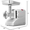 imageGiantex 2000 Watt Meat Grinder Electric 26 Hp Home Industrial Meat Grinder Sausage Maker Stuffer 3 Speed W1 Stainless Steel Cutting Blade 3 Cutting Plates and Sausage Tubes