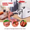 imageGiantex 2800W Electric Meat Grinder Sausage Stuffer Maker Stainless Cutting Blade Plates 3 Sausage Kit Reverse for Home Kitchen Commercial Using 38 HP Meat Mincer Sausage Grinder