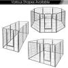 imageGiantex 40quot 168 Panel Pet Playpen with Door Foldable Dog Exercise Pen Portable FreeStanding Cat Fence for Outdoor ampamp Outdoor Metal Dog Puppy Cat Exercise Fence Barrier Kennel 8 Panels 4016 Panels