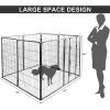 imageGiantex 40quot 168 Panel Pet Playpen with Door Foldable Dog Exercise Pen Portable FreeStanding Cat Fence for Outdoor ampamp Outdoor Metal Dog Puppy Cat Exercise Fence Barrier Kennel 8 Panels 408 Panels