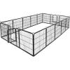 imageGiantex 40quot 168 Panel Pet Playpen with Door Foldable Dog Exercise Pen Portable FreeStanding Cat Fence for Outdoor ampamp Outdoor Metal Dog Puppy Cat Exercise Fence Barrier Kennel 8 Panels 4016 Panels