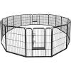 imageGiantex 40quot 168 Panel Pet Playpen with Door Foldable Dog Exercise Pen Portable FreeStanding Cat Fence for Outdoor ampamp Outdoor Metal Dog Puppy Cat Exercise Fence Barrier Kennel 8 Panels 4016 Panels