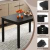 imageGiantex 48 x 29 Dining Table with Wood Legs Rectangular Dinner Table for Small Space Apartment Living Room Dinette Load 330 Lbs Dining Room Kitchen CherryBlack