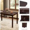 imageGiantex 48 x 29 Dining Table with Wood Legs Rectangular Dinner Table for Small Space Apartment Living Room Dinette Load 330 Lbs Dining Room Kitchen CherryCherry