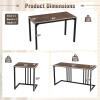 imageGiantex 4Piece Dining Table Set for 4 Modern Kitchen Table and Chairs Nesting Furniture Set with Bench ampamp 2 Stools SpaceSaving Desk Set Dinette Set for Small Place Dining Room Restaurant BrownBrown