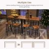 imageGiantex 5Piece Dining Room Table Set Multifunctional Kitchen Dinette Set of 5 51quot L X 275quot W Table ampamp Chair Set for 5 Rectangular Glass Dining Table ampamp 4 Transparent Chairs for Living Room
