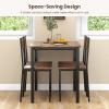 imageGiantex 5Piece Dining Table Set for 4 Kitchen Table ampamp 4 Dining Chairs with Reinforced Metal Frame SpaceSaving MidCentury Kitchen Furniture Set for Dinette Dining Room Breakfast Nook