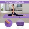 imageGiantex 6x2X16 Gymnastics Mat Thick Folding Panel for for Gym Yoga Exercise Mat with Hook ampamp Loop FastenersPurple