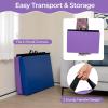 imageGiantex 6x2X16 Gymnastics Mat Thick Folding Panel for for Gym Yoga Exercise Mat with Hook ampamp Loop FastenersPurple
