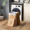imageGiantex Bamboo Laundry Hamper with Lid 72L Large ampamp Tall Clothes Hamper with Removable Liner ampamp Handles Rectangular Laundry Basket for Small Spaces Laundry Room Bedroom NaturalNatural