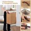 imageGiantex Bamboo Laundry Hamper with Lid 72L Large ampamp Tall Clothes Hamper with Removable Liner ampamp Handles Rectangular Laundry Basket for Small Spaces Laundry Room Bedroom NaturalBamboo