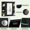imageGiantex Bathroom Mirror Cabinet Wall Mounted Medicine Cabinet with Mirrored Door ampamp 4 Interior Shelves 6 Open Shelves Mounting Hardware SpaceSaving Storage Cabinet WhiteBlack