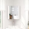 imageGiantex Corner Medicine Cabinet 235 Over The Toilet Storage Cabinet with Mirror Door Adjustable Shelf Clear Reflection SpaceSaving Mirrored Cabinet Bathroom Wall Cabinet for Entryway BrownWhite