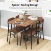 imageGiantex Dining Table Set for 4 MidCentury Kitchen Furniture Set wKitchen Table 4 Dining Chairs Reinforced Metal Frame 5Piece SpaceSaving Dinette Set for Small Place Breakfast Nook
