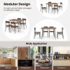 imageGiantex Dining Table Set for 4 MidCentury Kitchen Furniture Set wKitchen Table 4 Dining Chairs Reinforced Metal Frame 5Piece SpaceSaving Dinette Set for Small Place Breakfast Nook