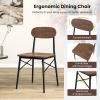 imageGiantex Dining Table Set for 4 MidCentury Kitchen Furniture Set wKitchen Table 4 Dining Chairs Reinforced Metal Frame 5Piece SpaceSaving Dinette Set for Small Place Breakfast Nook