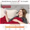 imageGiantex Electric Heated Throw Blanket  84 x 62 Electric Heating Blanket Throw w 5 Heating Levels 10 Hours AutoOff Overheat Protection Washable for Home ampamp Office Full Body Warming Red TwinRed