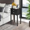 imageGiantex End Table w 2 Drawers Side Table Nightstand MultiPurpose Accent Table Living Room Bedroom Home Furniture 1 WhiteBlack