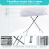 imageGiantex Foldable Ironing Board with Iron Rest Heat Resistant Cover 485quot x 155quot Ironing Surface 27quot36quot Adjustable Heights Sturdy Metal Frame Iron Board for Laundry Room Light GrayLight Gray