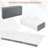 imageGiantex Folding Mattress 4 Inch GelInfused Trifold Mattress with Bamboo Cover ampamp Carry Bag CertiPURUS Certified Foldable Cooling Mattress Topper for Guest Room Dorm RV Camp Floor QueenBrown
