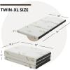 imageGiantex Folding Mattress Twin 3quot Trifold Memory Foam Mattress Foldable Mattress Topper wSoft Knit Fabric Portable Mattress wCarrying Bag for RV Guest Bed CertiPURUS Certified Twin XLTwin XL