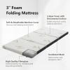 imageGiantex Folding Mattress Twin 3quot Trifold Memory Foam Mattress Foldable Mattress Topper wSoft Knit Fabric Portable Mattress wCarrying Bag for RV Guest Bed CertiPURUS Certified Twin XLTwin XL