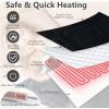 imageGiantex Heated Blanket Throw 60 x 50 10 Heating Levels 9H Timer Auto Shut Off Overheat Protection Machine Washable BlackWhiteBlackwhite