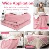 imageGiantex Heated Blanket Throw 60 x 50 10 Heating Levels 9H Timer Auto Shut Off Overheat Protection Machine Washable BlackWhitePink
