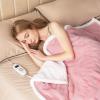 imageGiantex Heated Blanket Throw 60 x 50 10 Heating Levels 9H Timer Auto Shut Off Overheat Protection Machine Washable BlackWhitePink