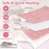 imageGiantex Heated Blanket Throw 60 x 50 10 Heating Levels 9H Timer Auto Shut Off Overheat Protection Machine Washable BlackWhitePink