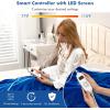 imageGiantex Heated Electric Blanket Throw Reversible Flannel ampamp Sherpa Fleece Blanket with 10 Heat Levels 9 Hours Auto ShutOff Overheat Protection 50 X 60 Machine Washable Heating BlanketRedNavy
