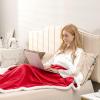 imageGiantex Heated Electric Blanket Throw Reversible Flannel ampamp Sherpa Fleece Blanket with 10 Heat Levels 9 Hours Auto ShutOff Overheat Protection 50 X 60 Machine Washable Heating BlanketRedRed