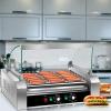 imageGiantex Hot Dog Roller Machine 7 NonStick Rollers 18 Hot Dog Sausage Grill Cooker Machine with Removable Stainless Steel Drip Tray and Glass Hood Cover Commercial Household Hot Dog Rotisserie23Lx13Wx16H