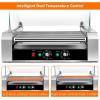 imageGiantex Hot Dog Roller Machine 7 NonStick Rollers 18 Hot Dog Sausage Grill Cooker Machine with Removable Stainless Steel Drip Tray and Glass Hood Cover Commercial Household Hot Dog Rotisserie23Lx19Wx17H