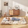 imageGiantex Japanese Floor Mattress 4 Inch Futon Mattress wWashable Cover ampamp Storage Bag Foldable Roll up Mattress Tatami Mat Portable Sleeping Pad for Camping Dormitory Kids Floor Lounger Bed FullBrown Bear