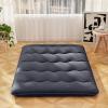 imageGiantex Japanese Floor Mattress 4 Inch Futon Mattress wWashable Cover ampamp Storage Bag Foldable Roll up Mattress Tatami Mat Portable Sleeping Pad for Camping Dormitory Kids Floor Lounger Bed FullBlack