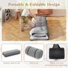 imageGiantex Japanese Floor Mattress 4 Inch Futon Mattress wWashable Cover ampamp Storage Bag Foldable Roll up Mattress Tatami Mat Portable Sleeping Pad for Camping Dormitory Kids Floor Lounger Bed FullGrey