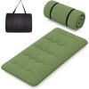 imageGiantex Japanese Floor Mattress 4 Inch Futon Mattress wWashable Cover ampamp Storage Bag Foldable Roll up Mattress Tatami Mat Portable Sleeping Pad for Camping Dormitory Kids Floor Lounger Bed FullGreen