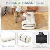 imageGiantex Japanese Floor Mattress 4 Inch Futon Mattress wWashable Cover ampamp Storage Bag Foldable Roll up Mattress Tatami Mat Portable Sleeping Pad for Camping Dormitory Kids Floor Lounger Bed FullBeige