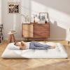 imageGiantex Japanese Floor Mattress 4 Inch Futon Mattress wWashable Cover ampamp Storage Bag Foldable Roll up Mattress Tatami Mat Portable Sleeping Pad for Camping Dormitory Kids Floor Lounger Bed FullBeige