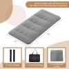 imageGiantex Japanese Floor Mattress 4 Inch Futon Mattress wWashable Cover ampamp Storage Bag Foldable Roll up Mattress Tatami Mat Portable Sleeping Pad for Camping Dormitory Kids Floor Lounger Bed FullGrey